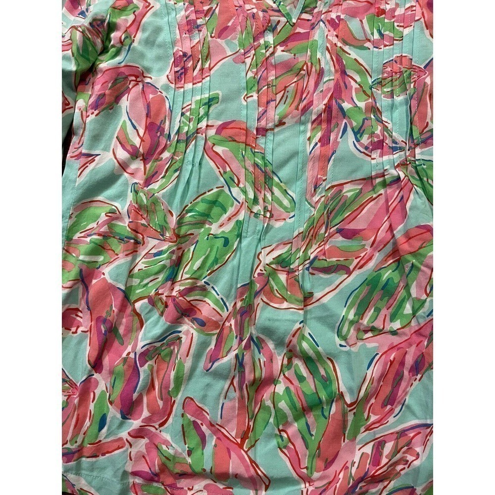 Lilly Pulitzer Sarasota Pintuck Tunic Sz XS - Picture 2 of 4